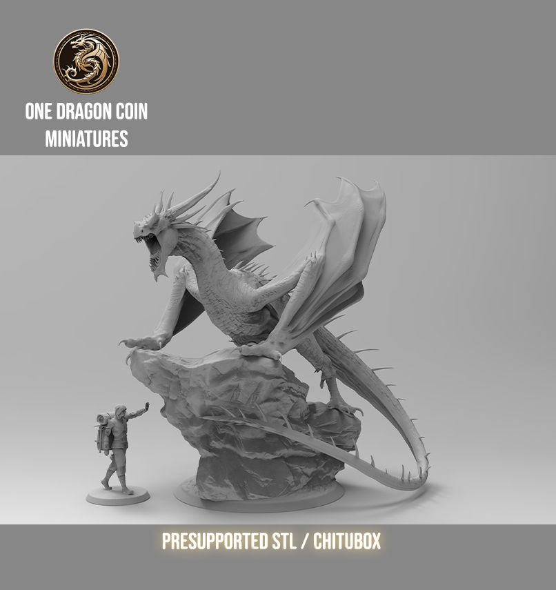 One Dragon Coin - Ignistor #1 - DnD/TTRPG Figure/Miniature