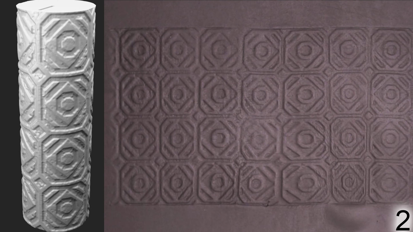 Jorrit - Texture Rollers #14 - Clay Roller for Scenery/TTRPG/Pottery Embossing