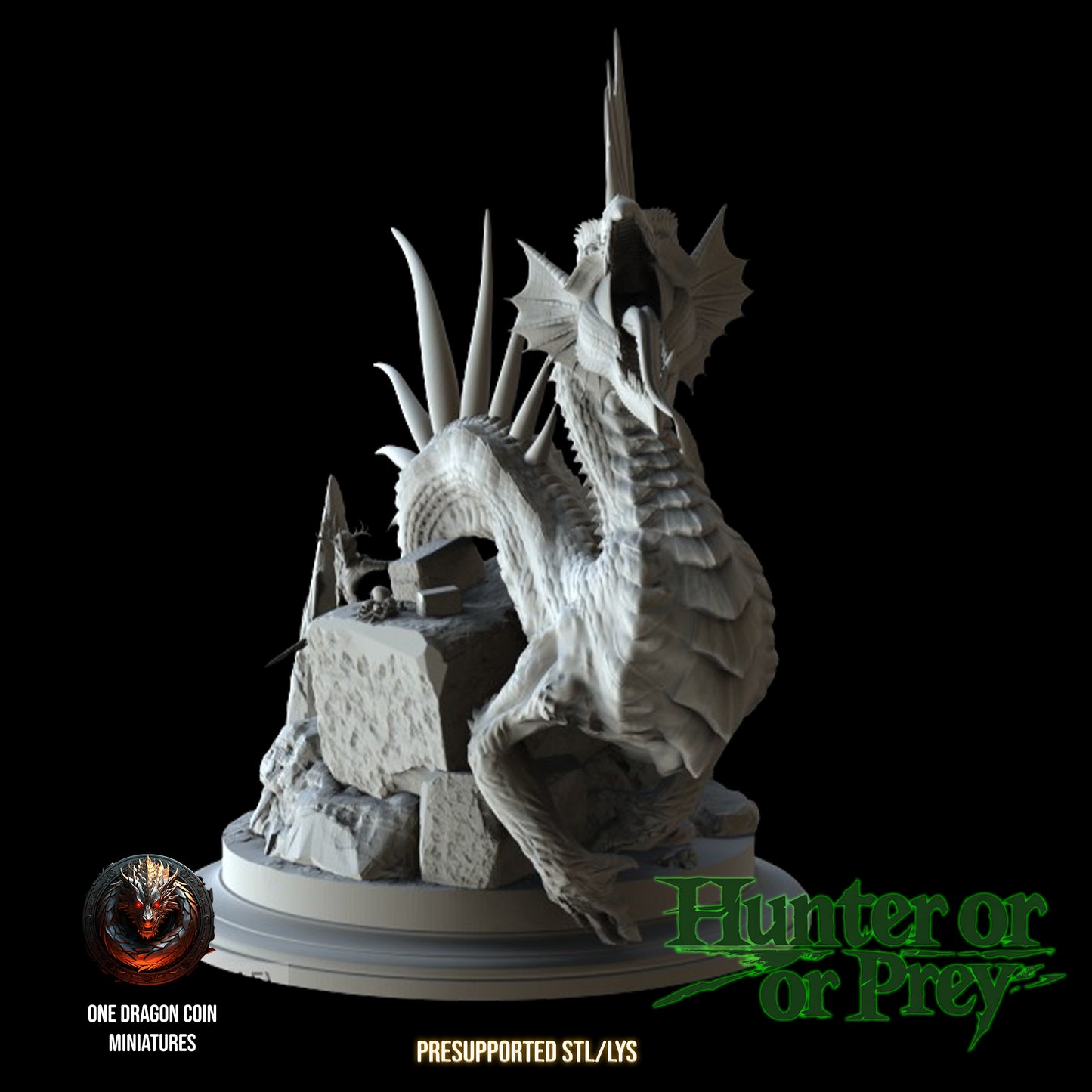 One Dragon Coin - Basilisk - DnD/TTRPG Figure/Miniature