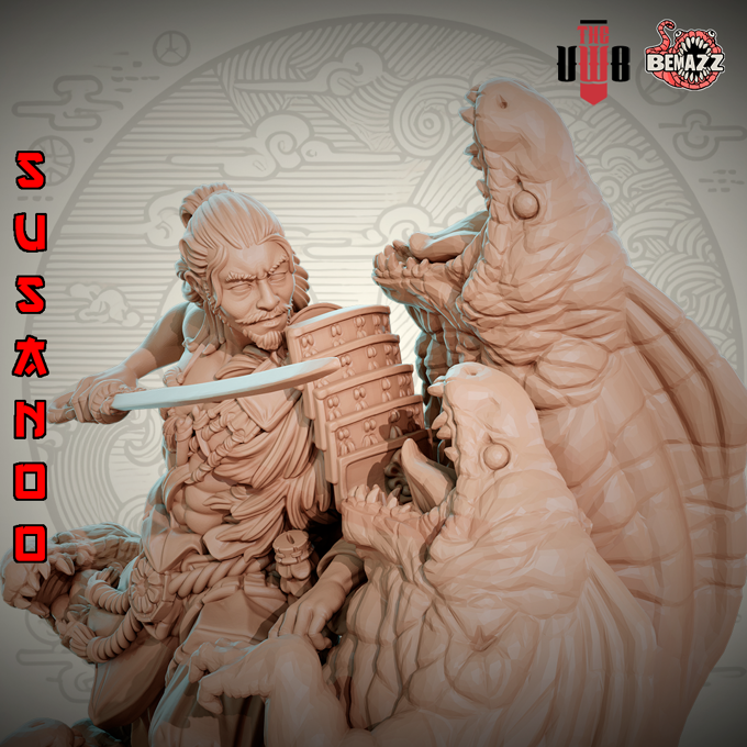 Bemazz Miniatures - Japanese Gods Vol.1 - Susanoo - 75/120mm Pin Up/Figure/Model/Diorama