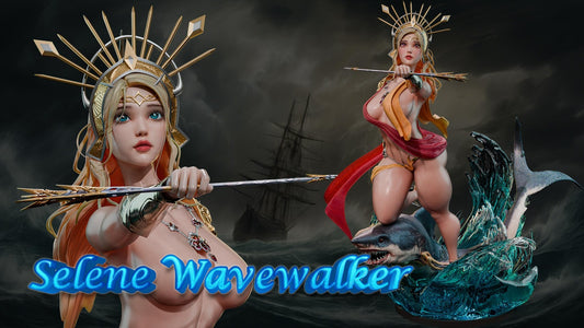 AMCM Studios - Selene Wavewalker - 32/75mm Pin Up/Figure/Model/Diorama - Helios3DPrinting