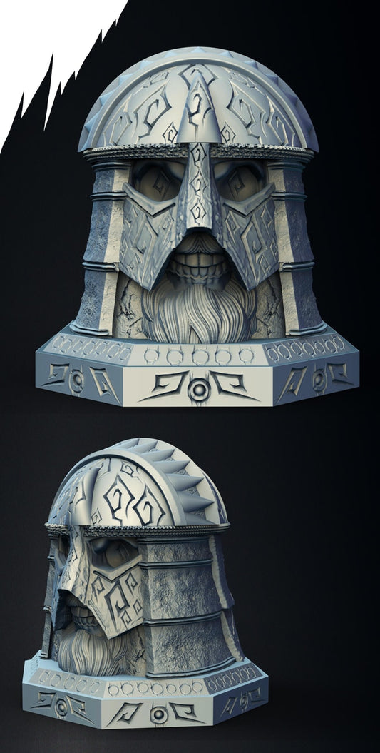 Slope3D - Ancient Skull Dice Case/Box #2 - DnD/TTRPG/Roleplaying/Wargames