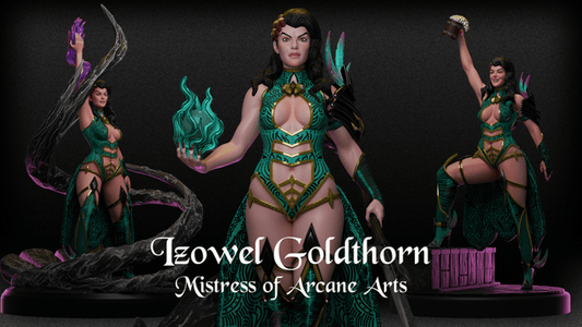 Black Fins Miniatures - Izowel Goldthorn - 75mm Pin Up/Figure/Model/Diorama