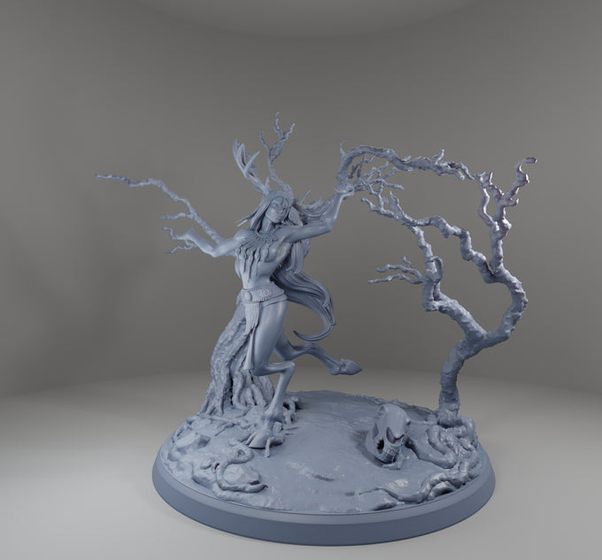 Alain Viesca - Deer Woman (Attack) - 32/75/120mm Pin Up/Figure/Model/Diorama - Helios3DPrinting