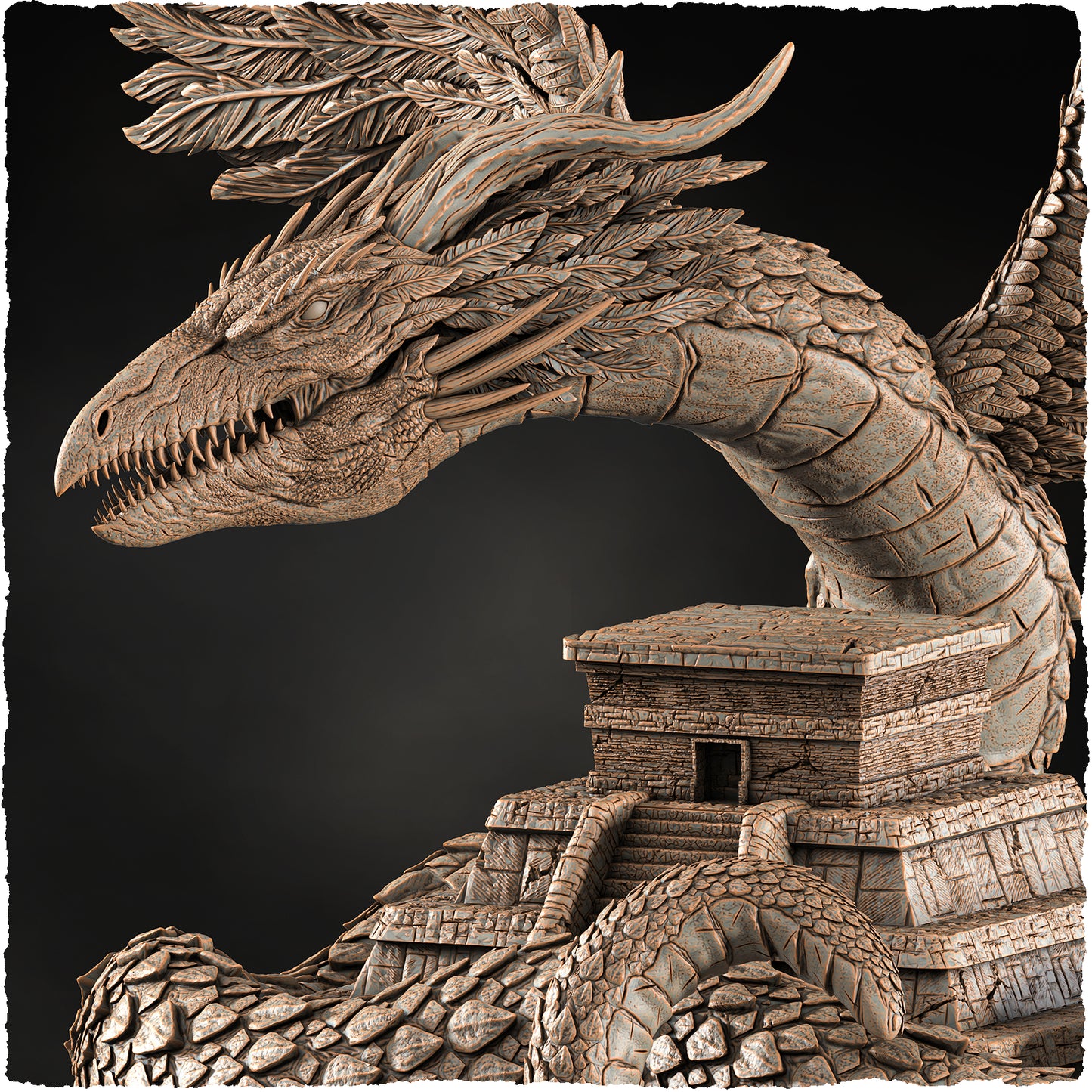 Evox Arts - World Dragons #1 - Quetzalcoatl - DnD/TTRPG Figure/Miniature