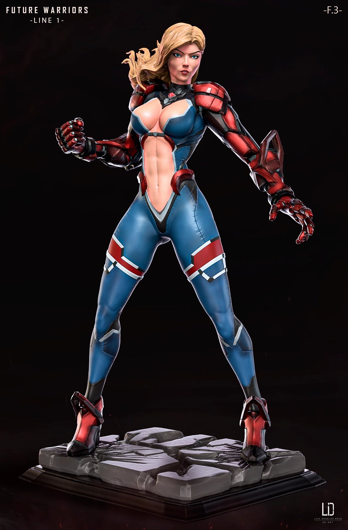 Luis Donaldo Meza - Future Warrior #1.3 - 80mm Pin Up/Figure/Model/Diorama