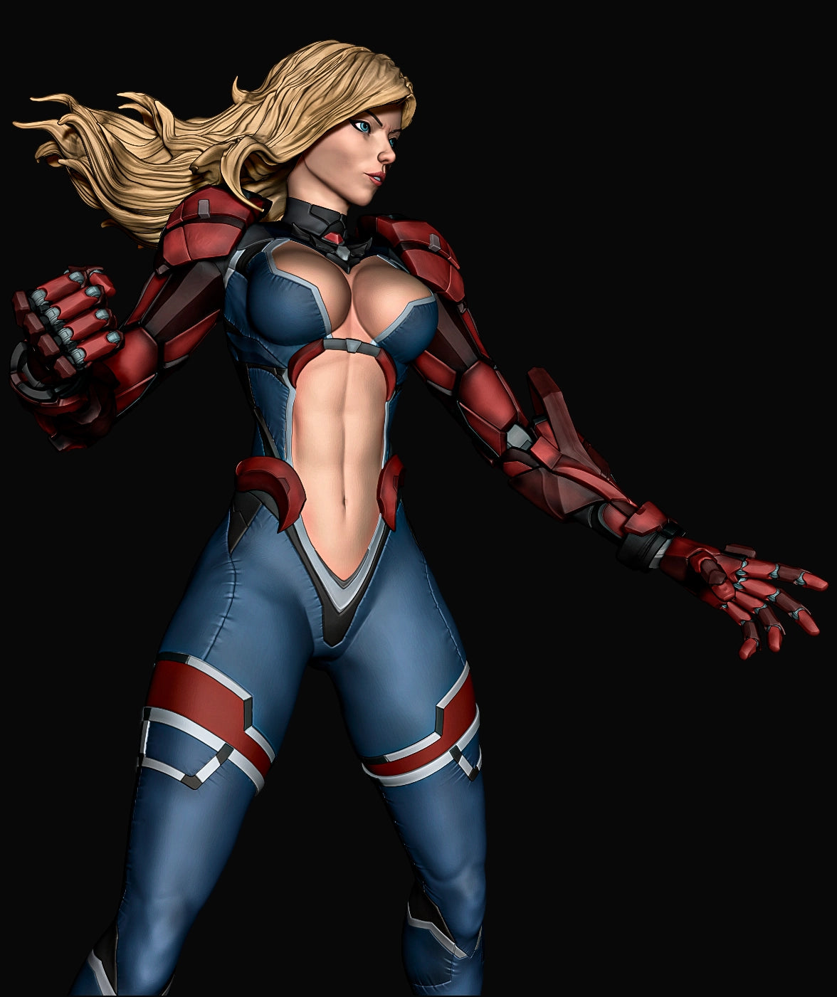 Luis Donaldo Meza - Future Warrior #1.3 - 80mm Pin Up/Figure/Model/Diorama