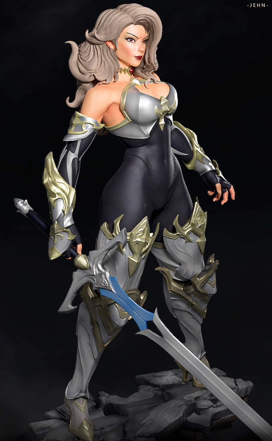 Luis Donaldo Meza - Fantasy Warrior #7.3 - 80mm Pin Up/Figure/Model/Diorama