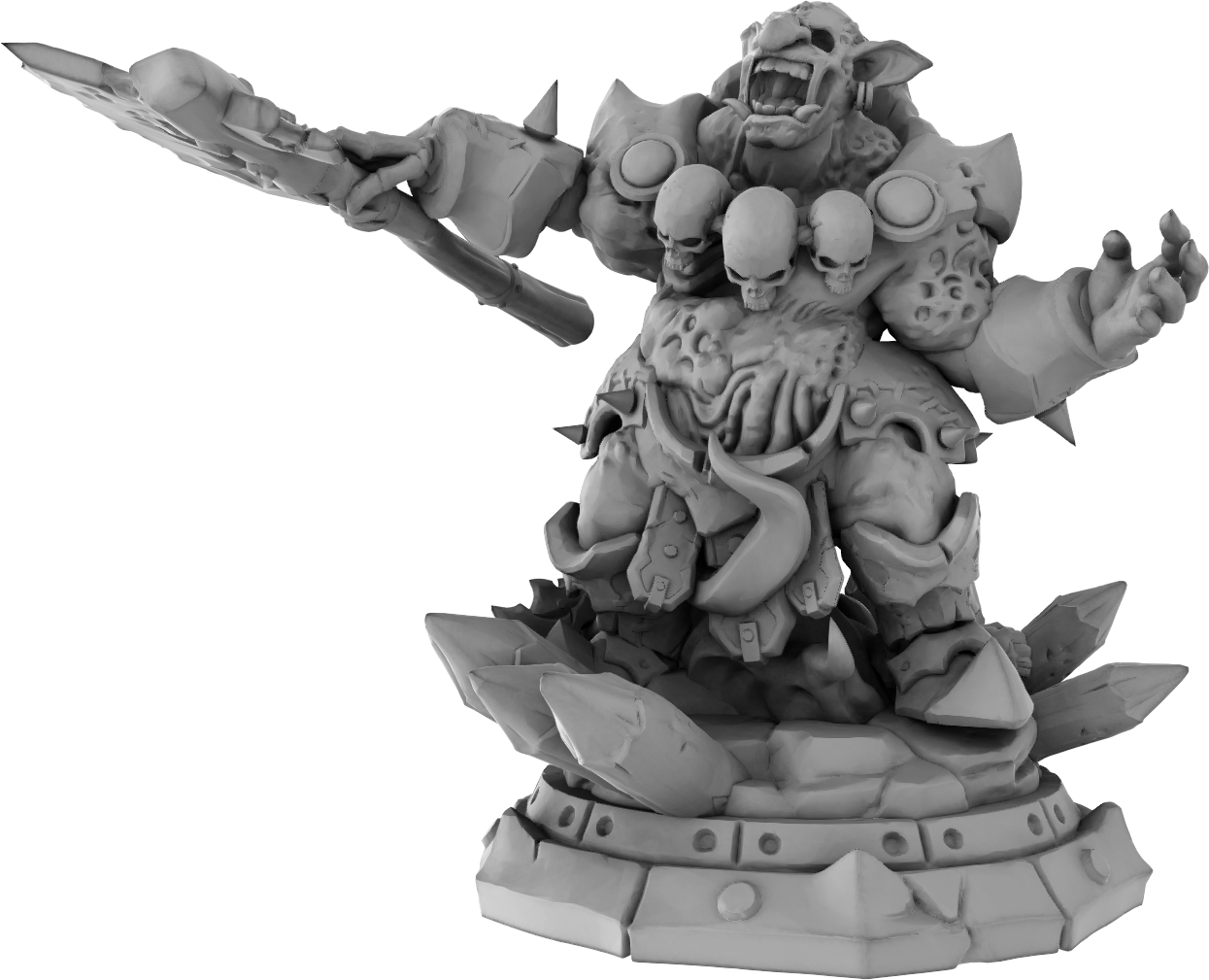 Brayan Nafarrate - Giants - Undead Troll #3 - DnD/TTRPG Figure/Miniature