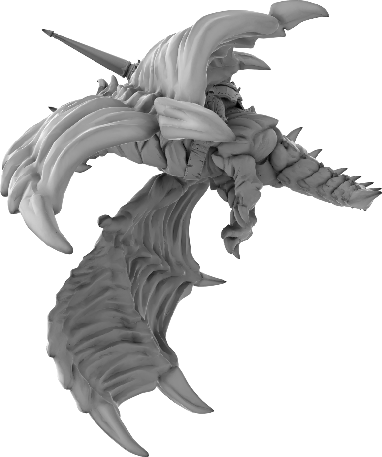 Brayan Nafarrate - Orc w/Dragon #3 - DnD/TTRPG Figure/Miniature
