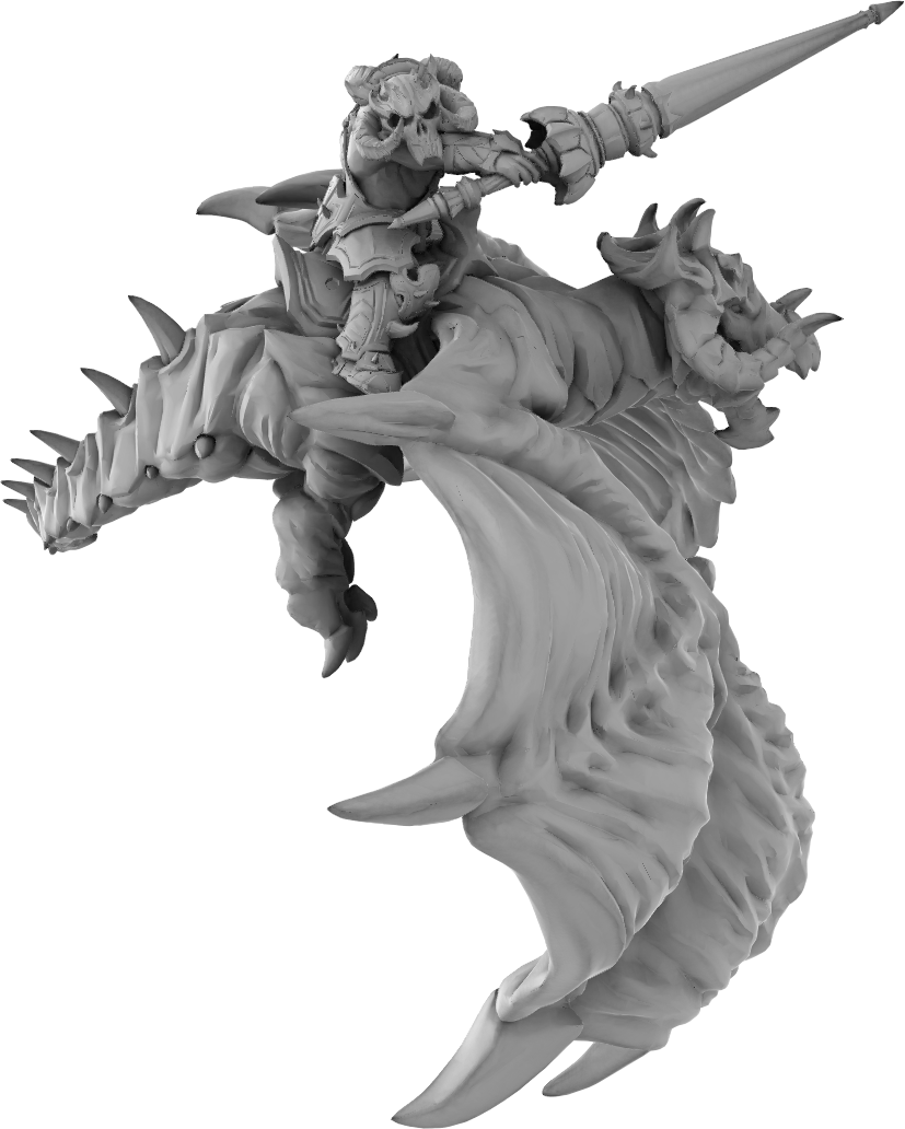 Brayan Nafarrate - Orc w/Dragon #3 - DnD/TTRPG Figure/Miniature