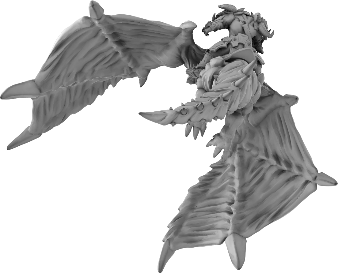 Brayan Nafarrate - Orc w/Dragon #3 - DnD/TTRPG Figure/Miniature