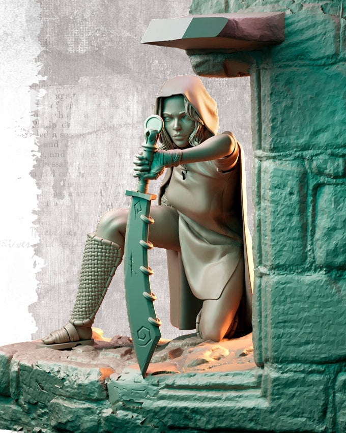 Nocturna - Nadja, Guardian - 32/75mm Pin Up/Figure/Model/Diorama