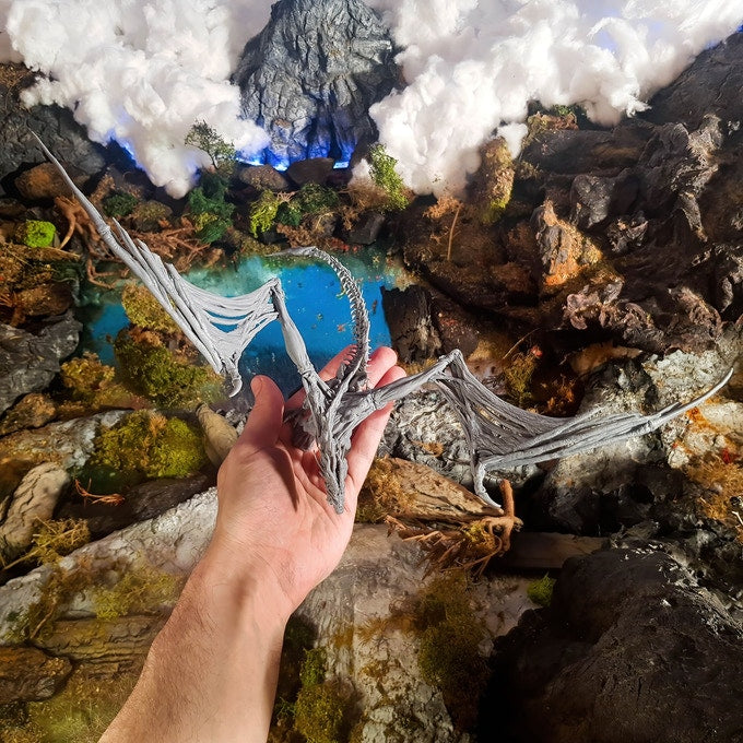 Printomancer - Undead Dragon - DnD/TTRPG Figure/Miniature