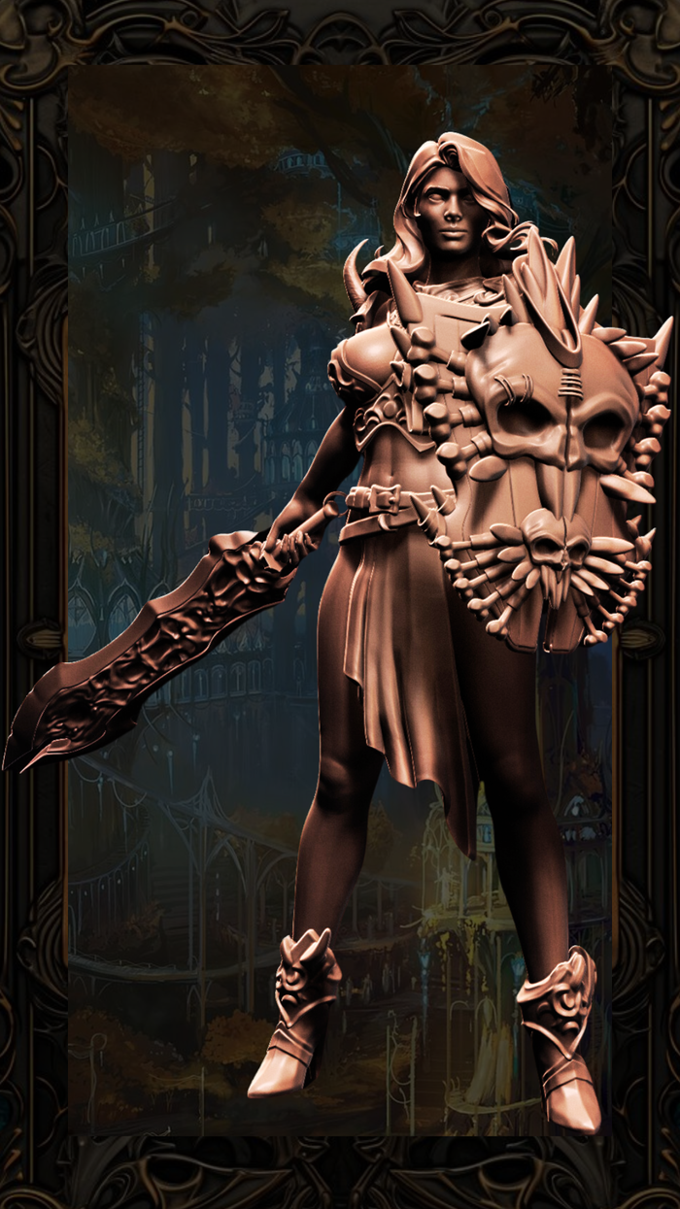 Swantales Interactive - Authel - 75mm Pin Up/Figure/Model/Diorama