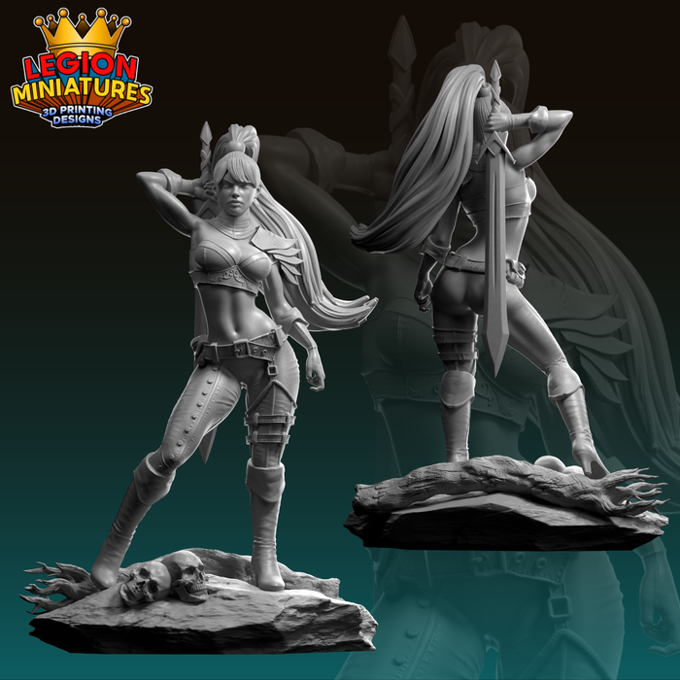 Lucia Sanchez - Mithral Vale - Isolde - 75mm Pin Up/Figure/Model/Diorama