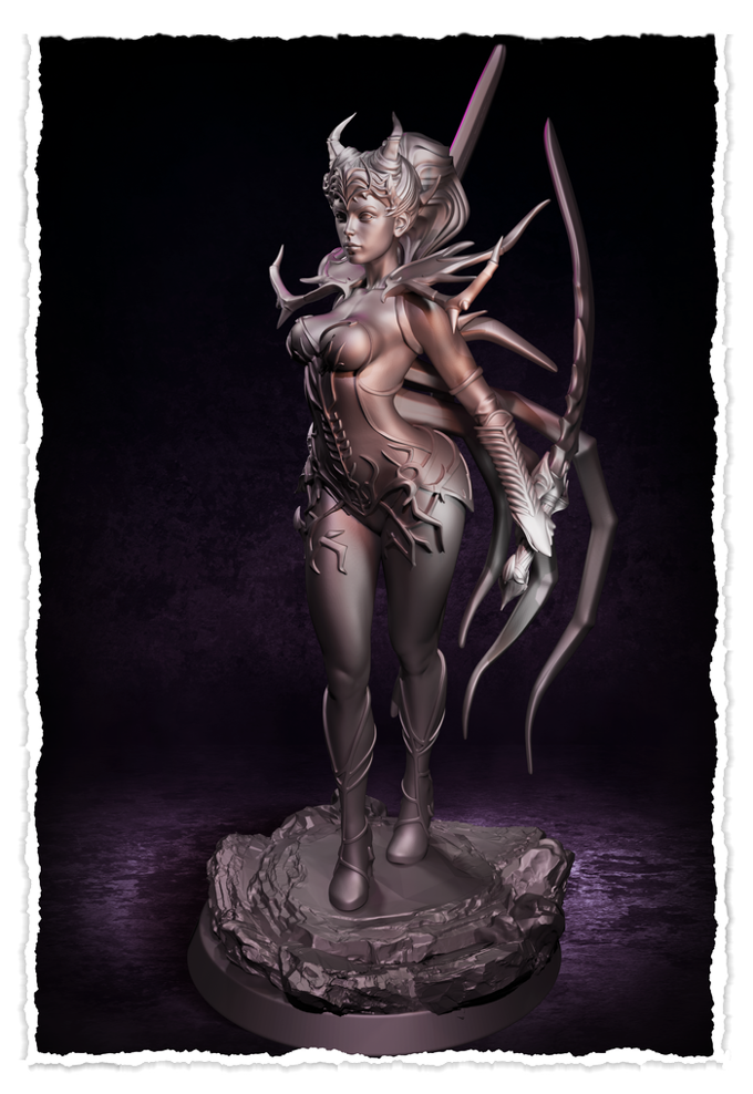 Jugglers Miniatures - Queen of Spiders #3 - 75mm Pin Up/Figure/Model/Diorama