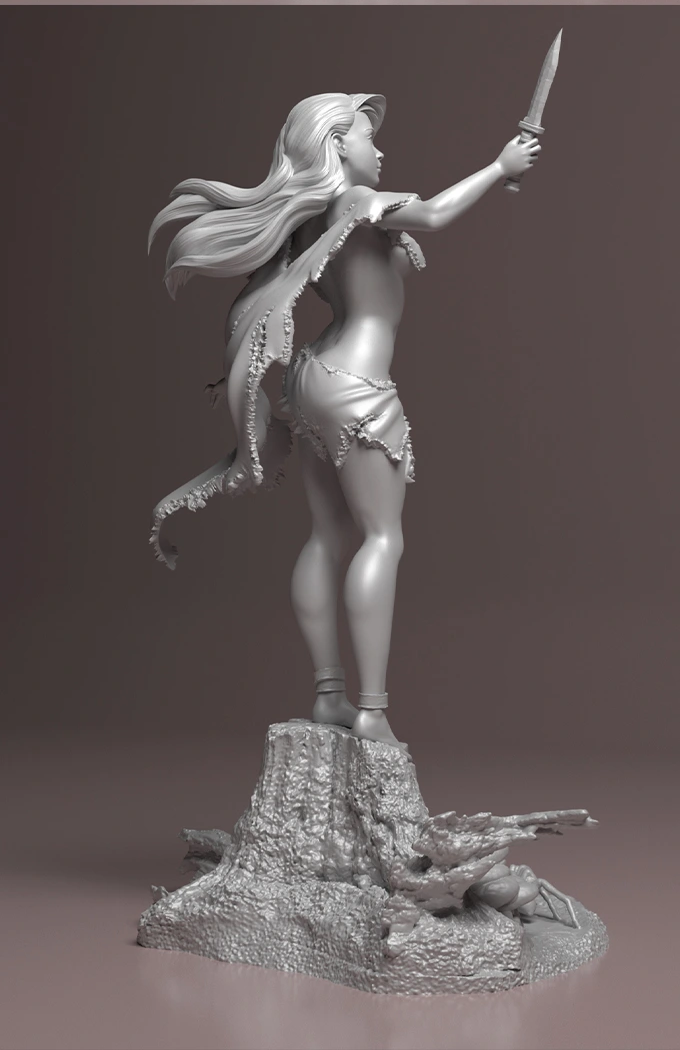 Wild Miniatures - Wild Wild Girls - Sara - 32/75mm Pin Up/Figure/Model/Diorama