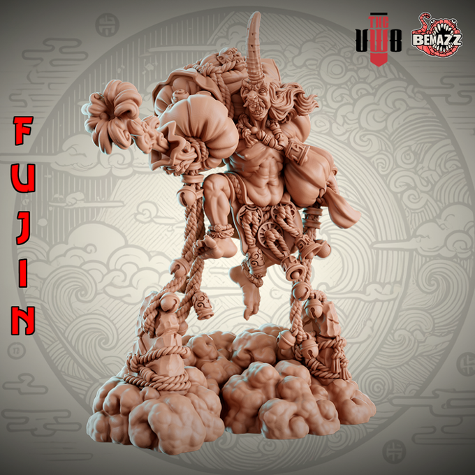 Bemazz Miniatures - Japanese Gods Vol.1 - Fujin - 75/120mm Pin Up/Figure/Model/Diorama