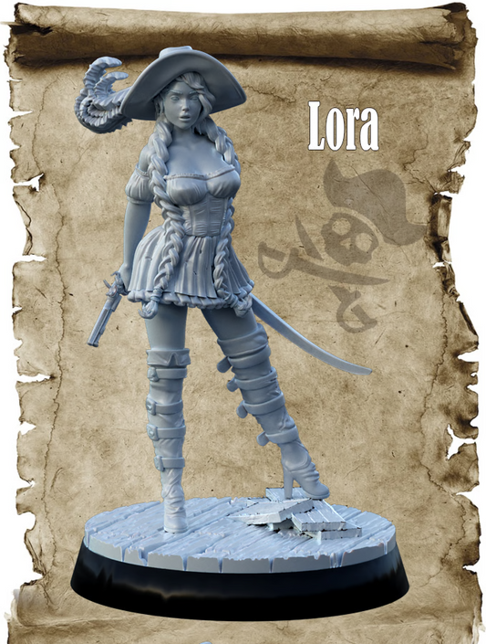 Wild Miniatures - Pirate Girls - Lora - 32/75mm Pin Up/Figure/Model/Diorama