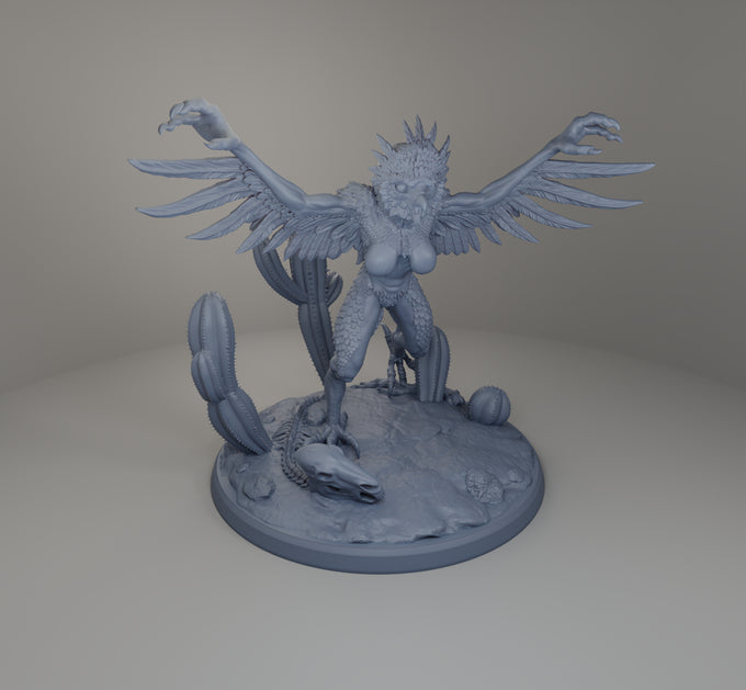 Alain Viesca - La Lechuza (Attack) - 32/75/120mm Pin Up/Figure/Model/Diorama - Helios3DPrinting