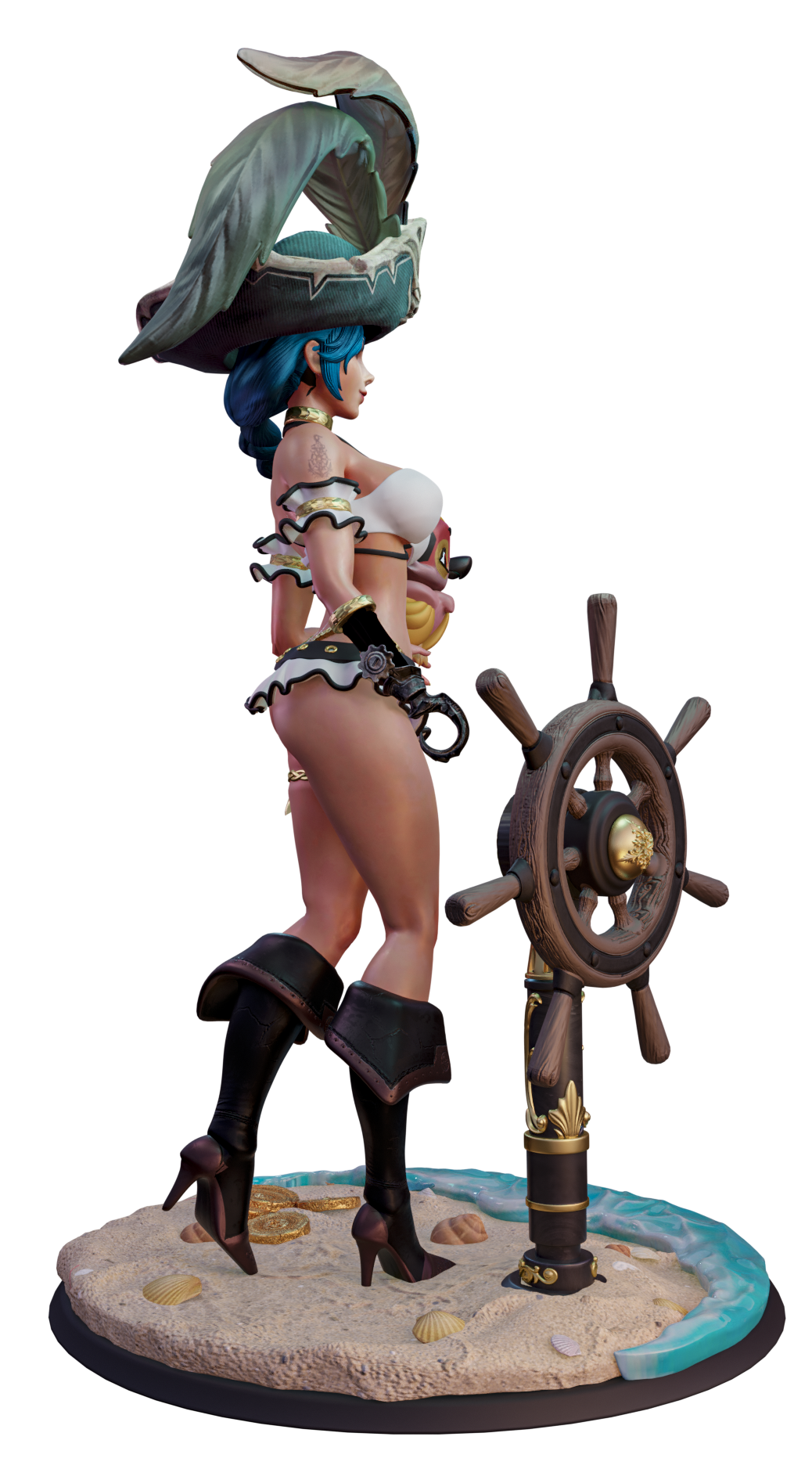 AMCM Studios - Aurora Goldheart - 32/75mm Pin Up/Figure/Model/Diorama - Helios3DPrinting