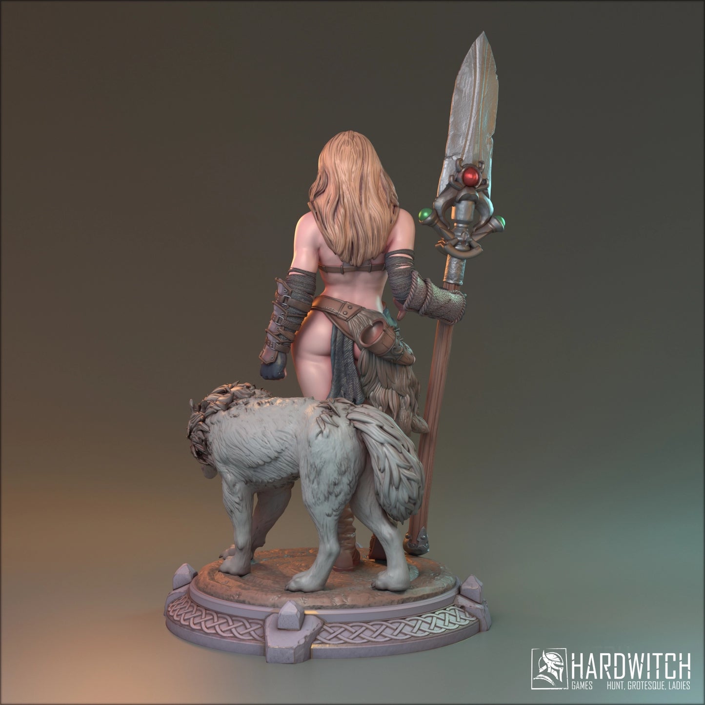 MythRealms - Night Wolf Tribe - Alva Thurd - 32/75/100mm Pin Up/Figure/Model/Diorama