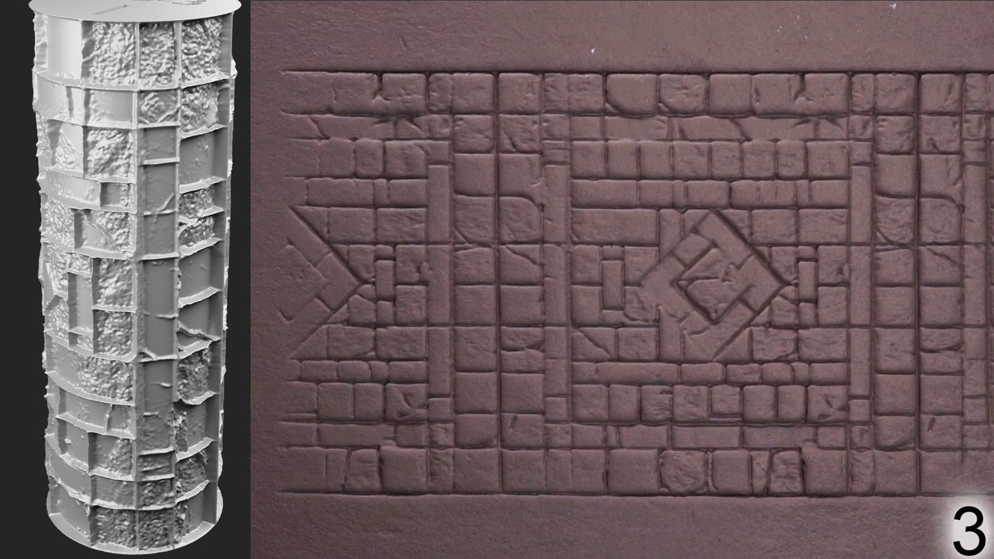 Jorrit - Texture Rollers #23 - Clay Roller for Scenery/TTRPG/Pottery Embossing
