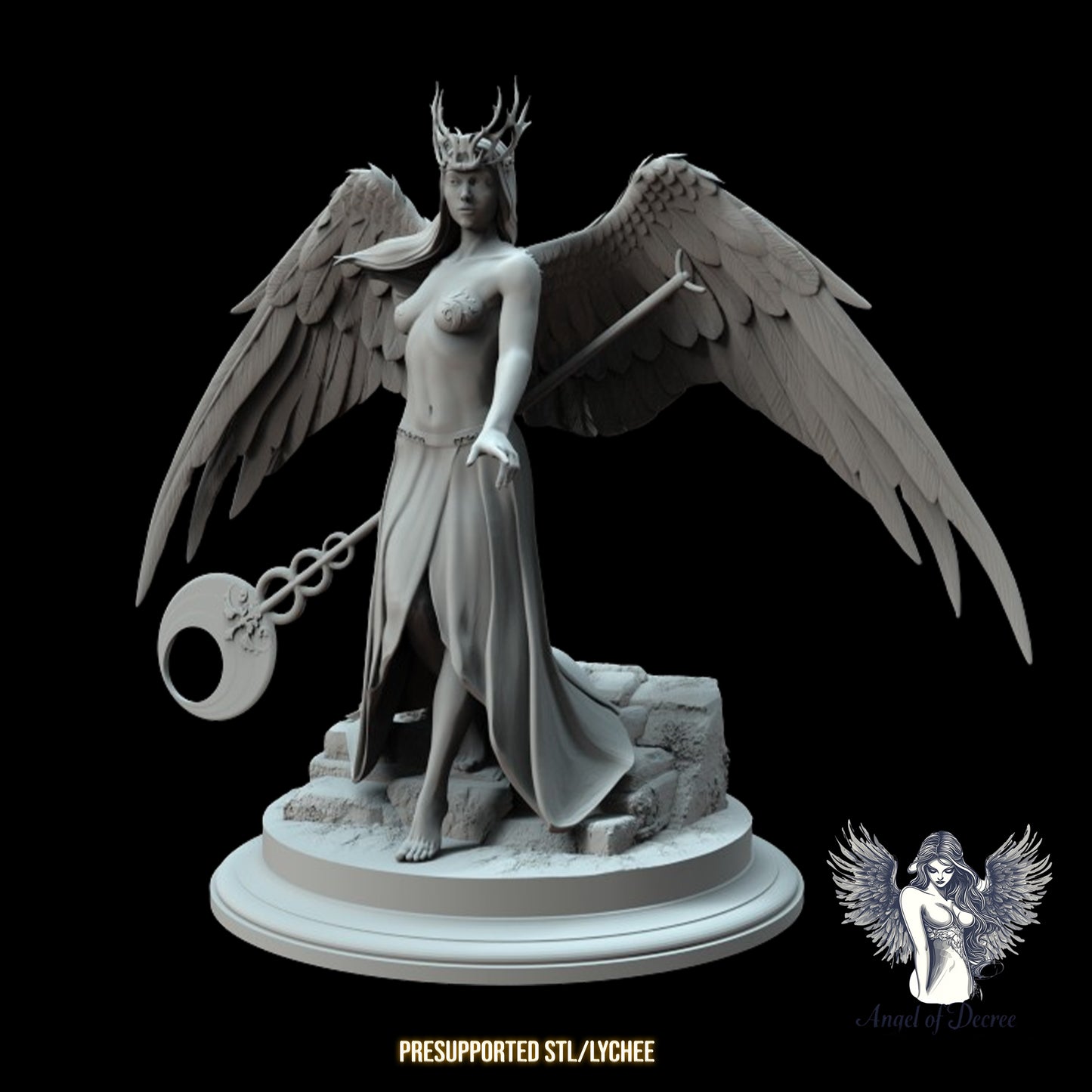 Lady Model - Ameria, Angel of Decree - 75mm Pin Up/Figure/Model/Diorama