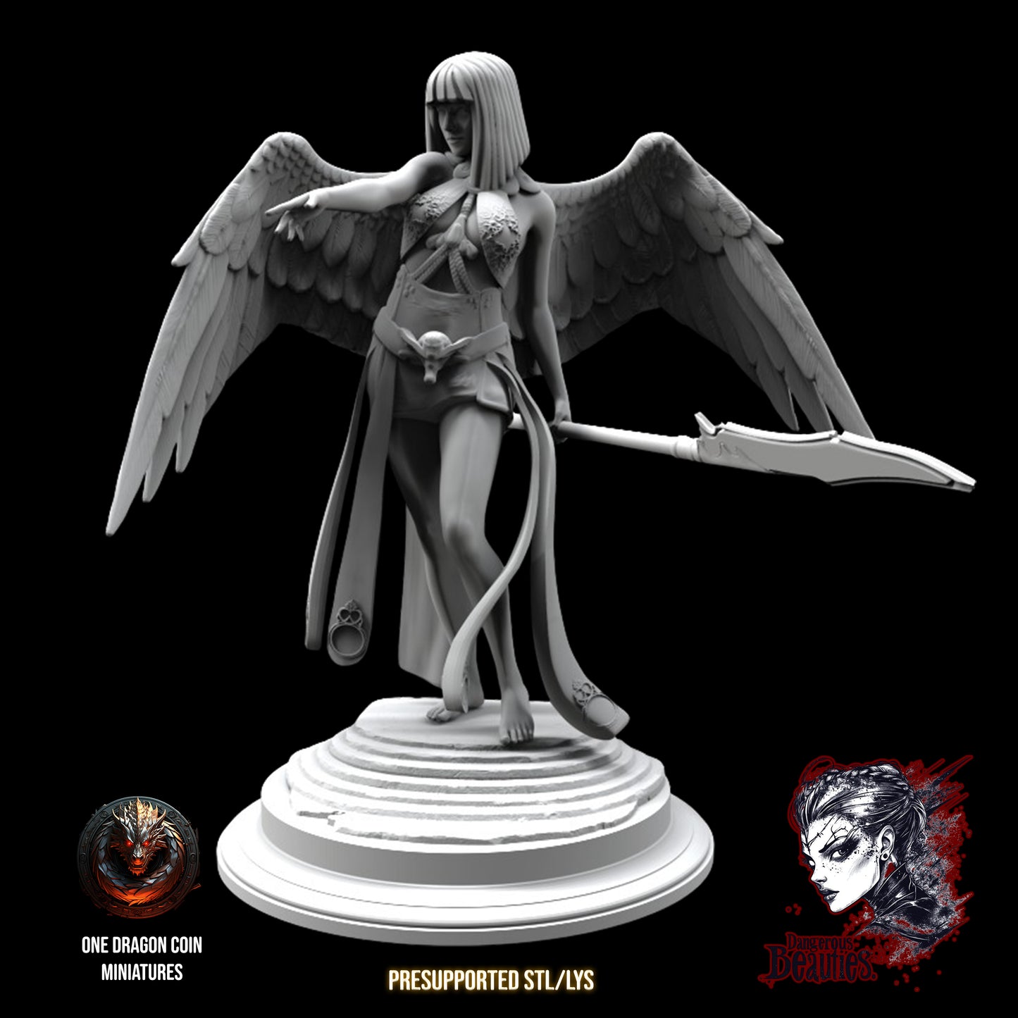 One Dragon Coin - Merina, Angel - DnD/TTRPG Figure/Miniature
