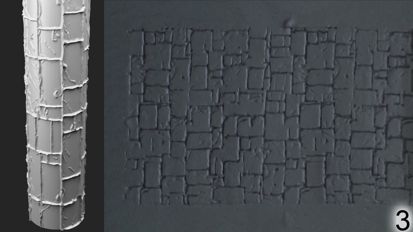 Jorrit - Texture Rollers #17 - Clay Roller for Scenery/TTRPG/Pottery Embossing