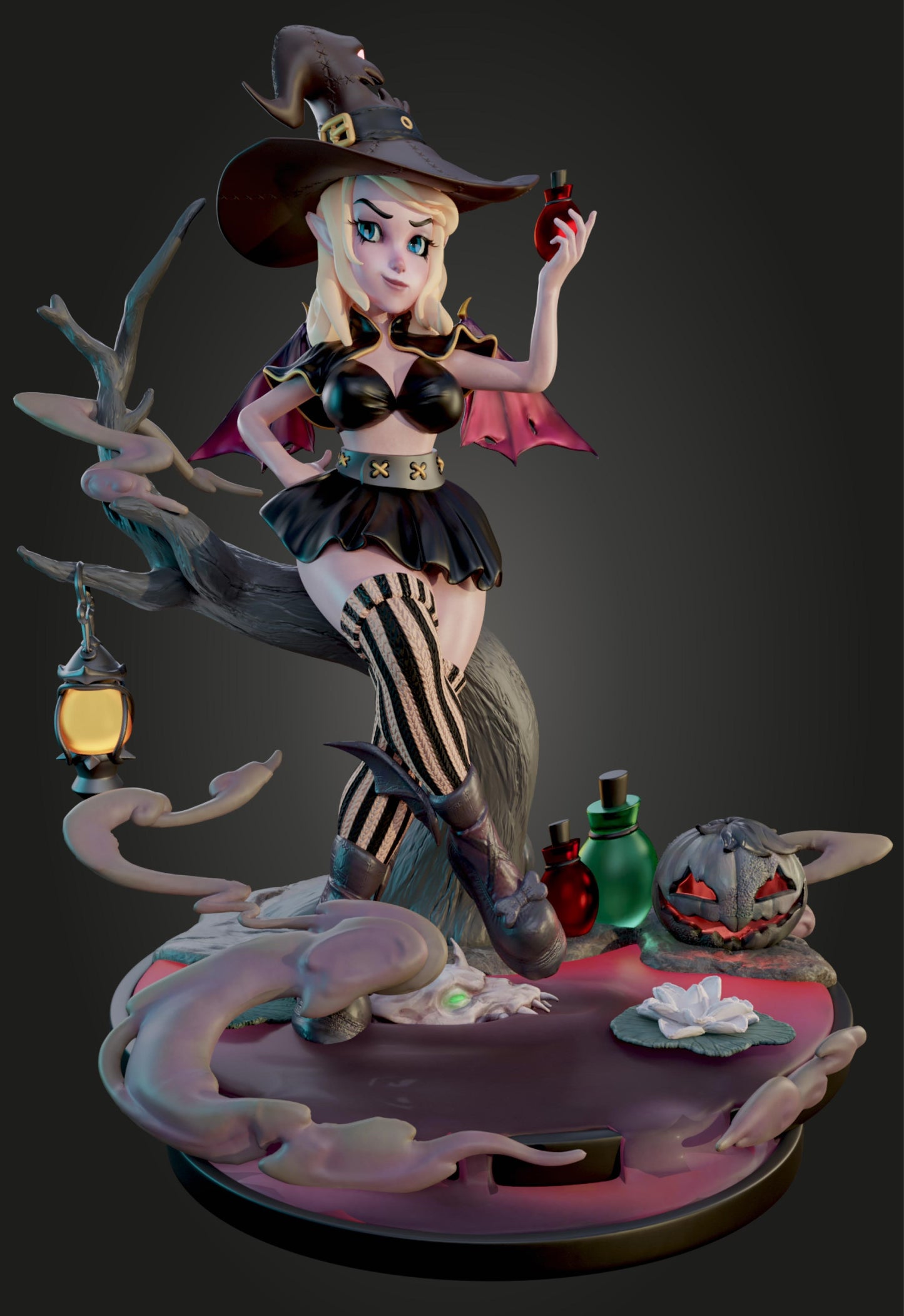 AMCM Studios - Evangeline Shadowcroft - 32/75mm Pin Up/Figure/Model/Diorama - Helios3DPrinting