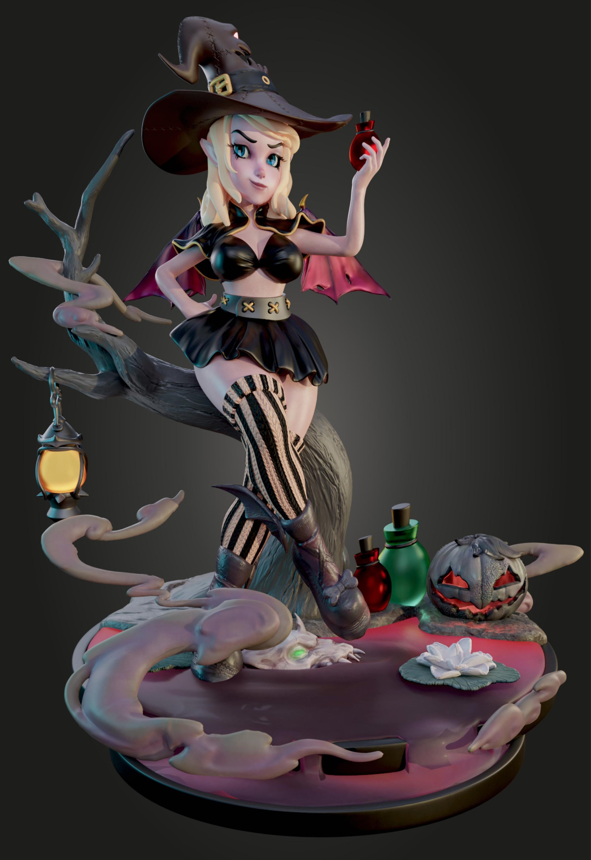 AMCM Studios - Evangeline Shadowcroft - 32/75mm Pin Up/Figure/Model/Diorama - Helios3DPrinting