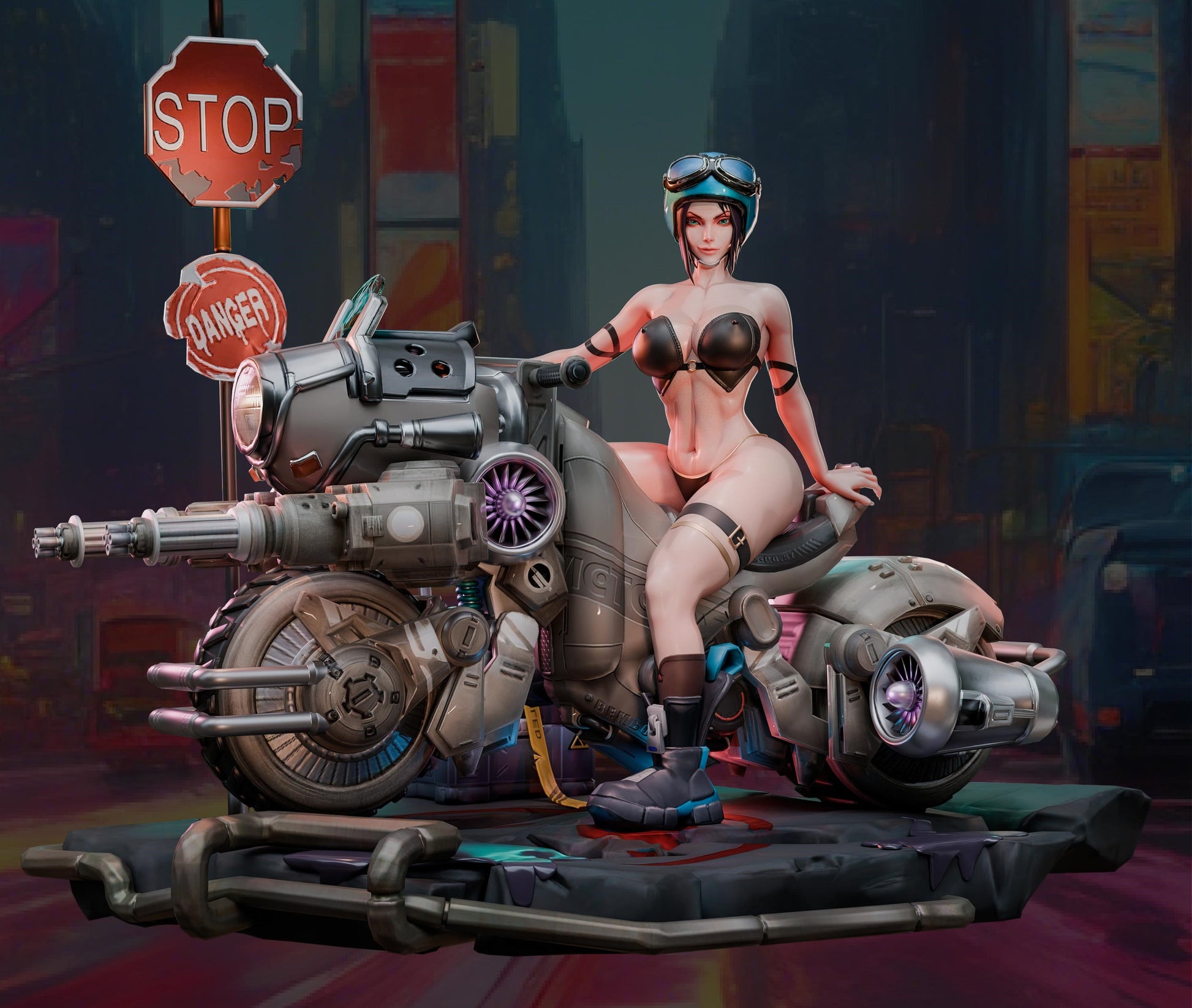 AMCM Studios - Raven Storm - 32/75mm Pin Up/Figure/Model/Diorama - Helios3DPrinting