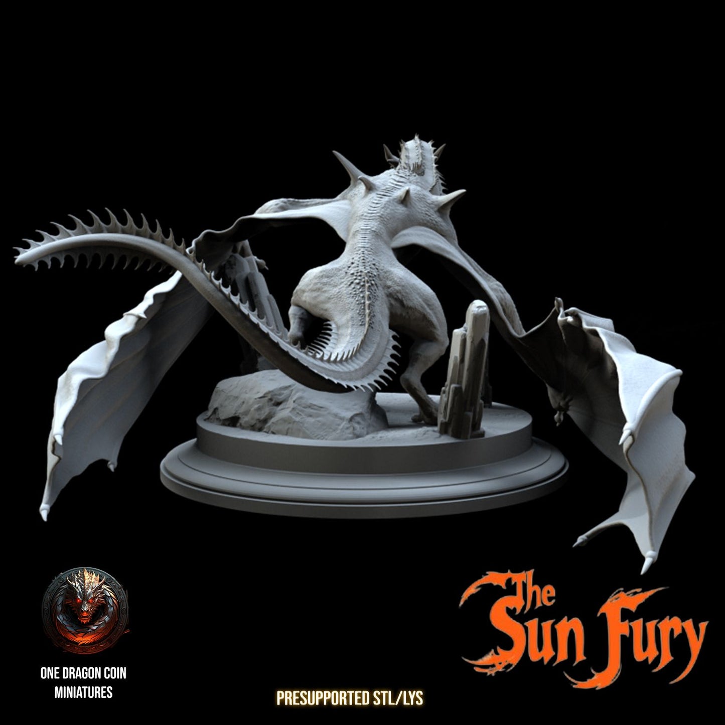 One Dragon Coin - Sun Fury - DnD/TTRPG Figure/Miniature