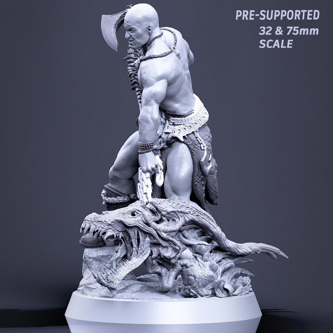 Printomancer - Boneflesh Warrior - 32/75mm Pin Up/Figure/Model/Diorama