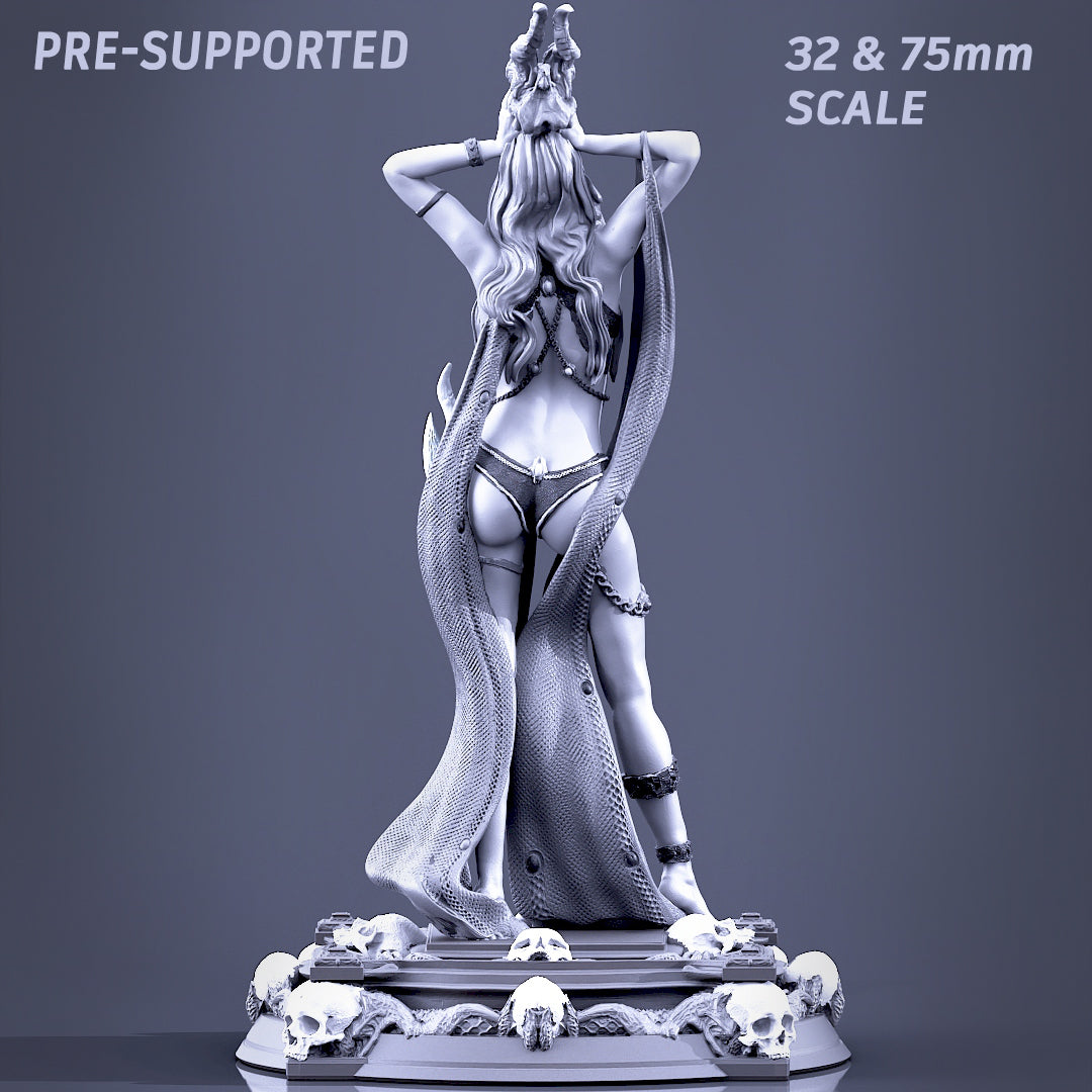 Printomancer - Boneflesh Necromancer - 32/75mm Pin Up/Figure/Model/Diorama