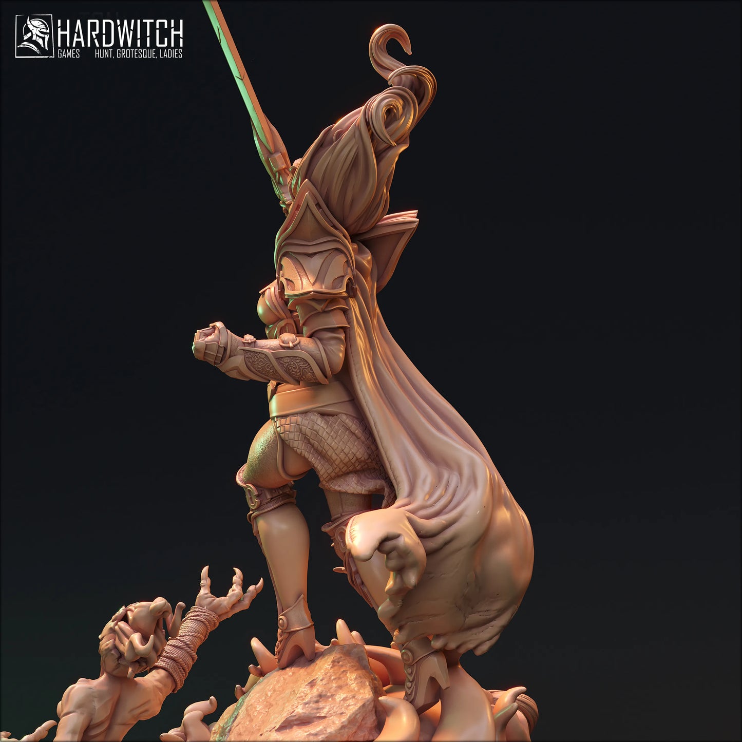 HardWitch Games - Vekhir Dettar - 75mm Pin Up/Figure/Model/Diorama