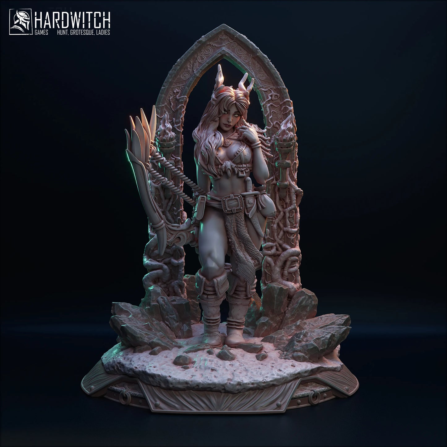 HardWitch Games - Yggdrasil - Yildiliel Solanthim - 75/100mm Pin Up/Figure/Model/Diorama