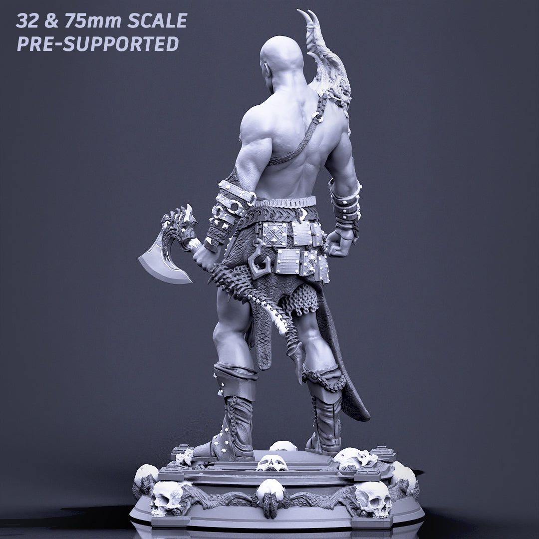 Printomancer - Dragon Warrior - 32/75mm Pin Up/Figure/Model/Diorama