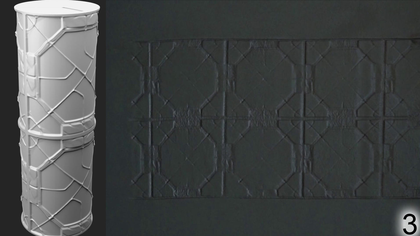 Jorrit - Texture Rollers #13 - Clay Roller for Scenery/TTRPG/Pottery Embossing