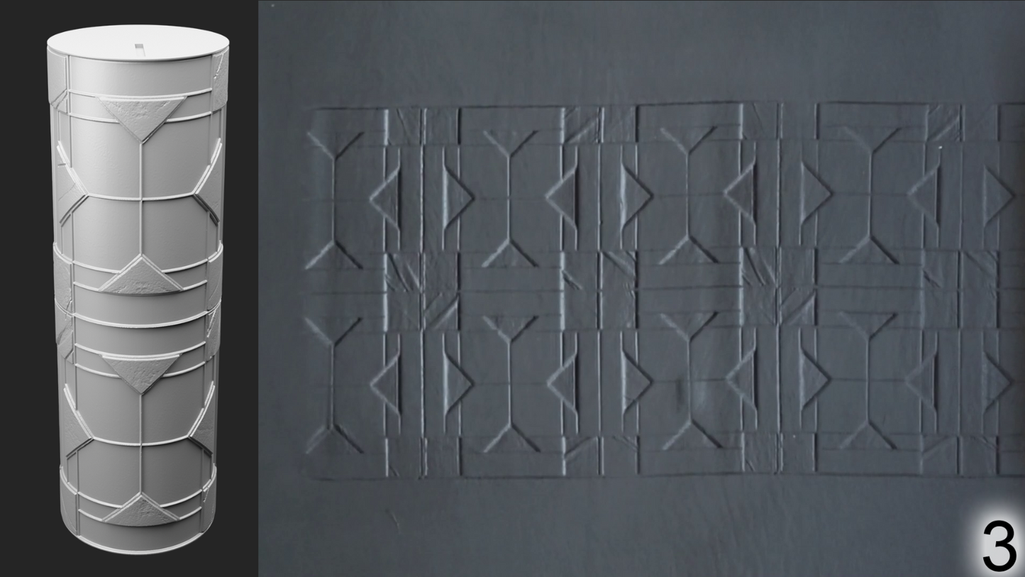 Jorrit - Texture Rollers #08 - Clay Roller for Scenery/TTRPG/Pottery Embossing