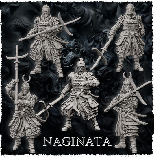 Forged Path - Tokugawa Guardians - Naginata - DnD/Pathfinder/TTRPG Figure