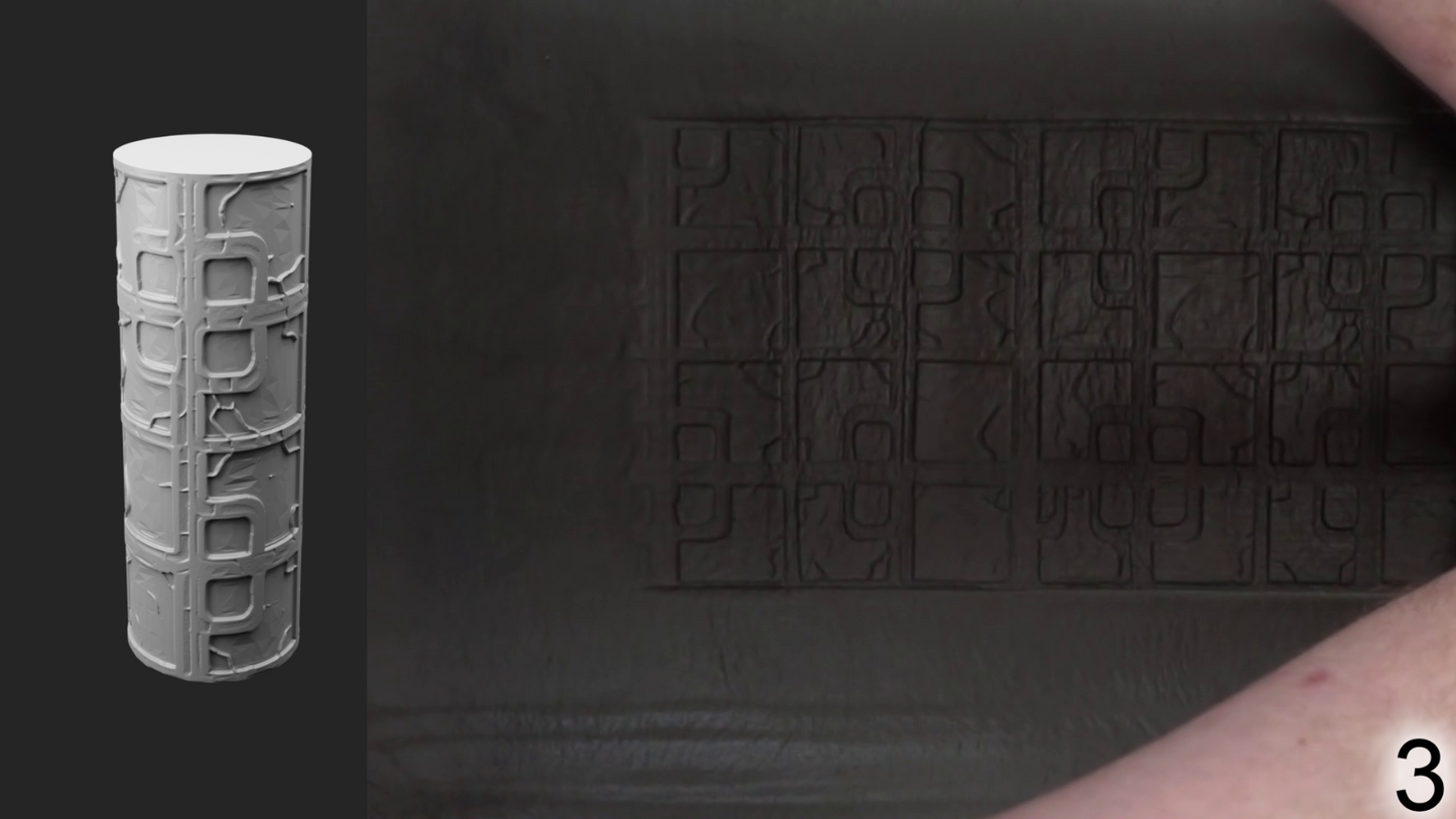 Jorrit - Texture Rollers #02 - Clay Roller for Scenery/TTRPG/Pottery Embossing