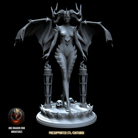 Lady Model - Zephyra, Dragonblood Queen -  75mm Pin Up/Figure/Model/Diorama