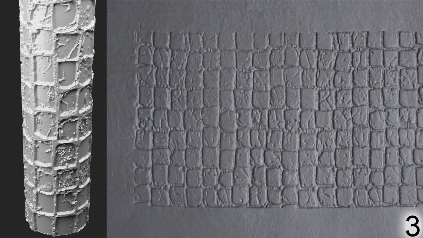 Jorrit - Texture Rollers #15 - Clay Roller for Scenery/TTRPG/Pottery Embossing