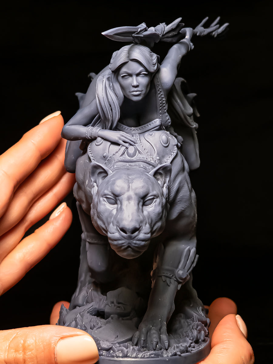Printomancer - Dahlia: Panther Rider - 1/12 200mm Pin Up/Figure/Model/Diorama
