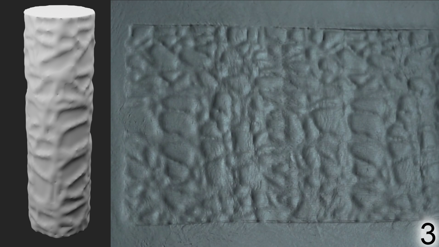 Jorrit - Texture Rollers #06 - Clay Roller for Scenery/TTRPG/Pottery Embossing