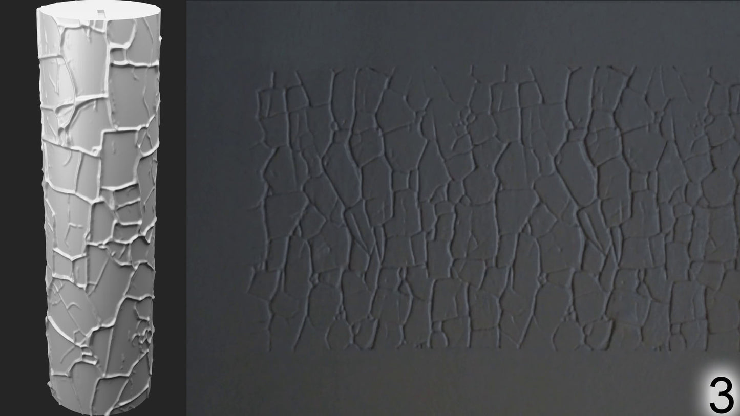 Jorrit - Texture Rollers #12 - Clay Roller for Scenery/TTRPG/Pottery Embossing