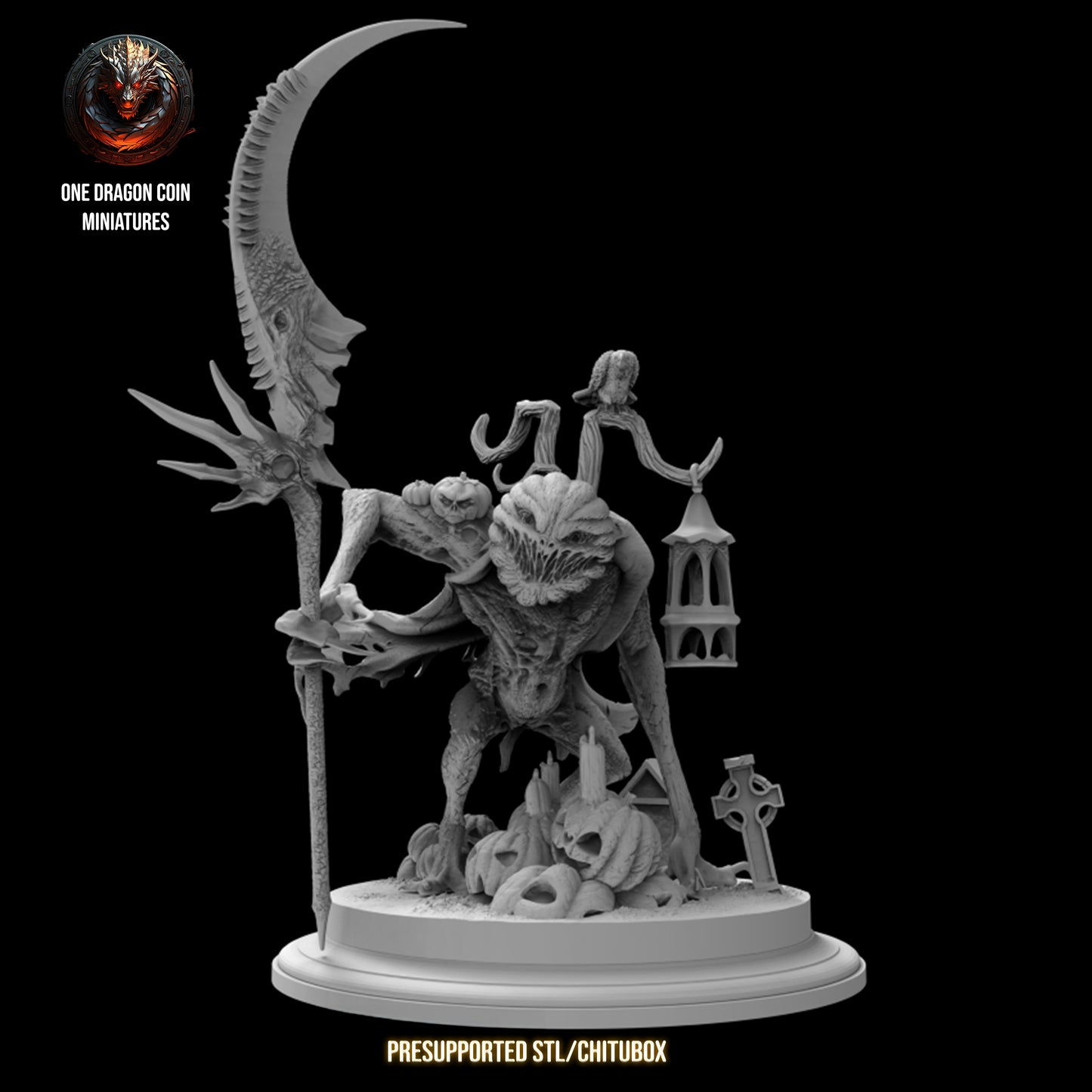 One Dragon Coin - Lord of the Pumpkins - DnD/TTRPG Figure/Miniature